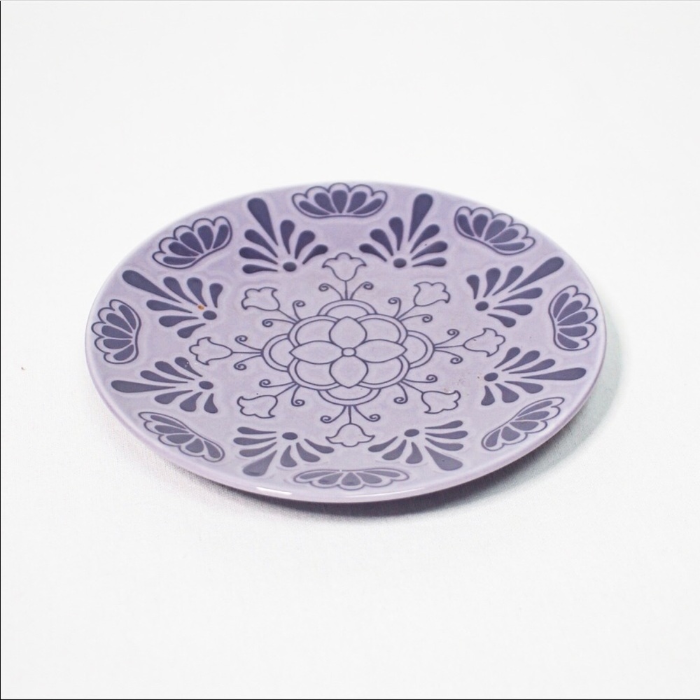 H&M Porcelain Plate S Purple Patterned